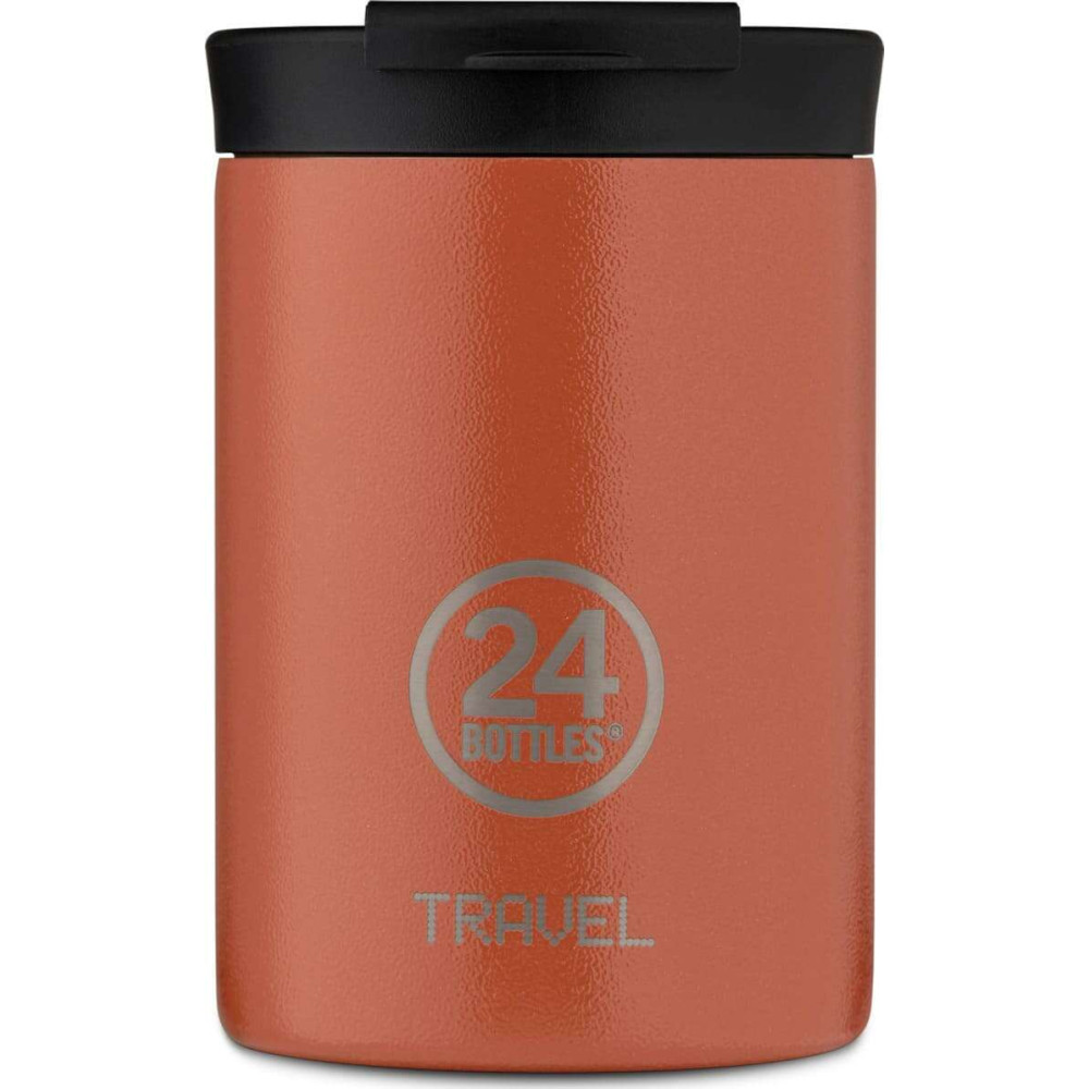 24Bottles Travel Tumbler Stone Ανοξείδωτο Ποτήρι Θερμός 0.35lt (Sunset Orange)
