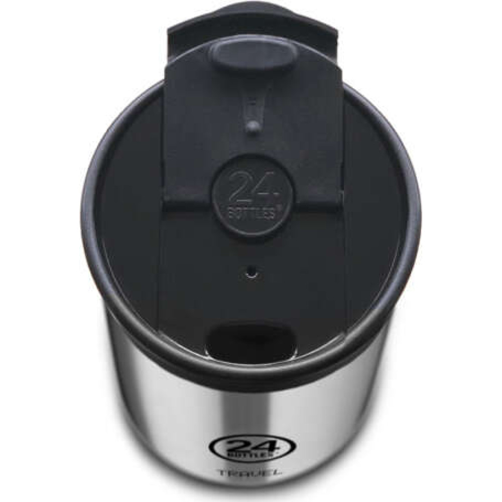 24Bottles Travel Tumbler Ανοξείδωτο Ποτήρι Θερμός 0.35lt (Black Marble)