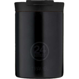 24Bottles Travel Tumbler Stone Ανοξείδωτο Ποτήρι Θερμός 0.35lt (Tuxedo Black)