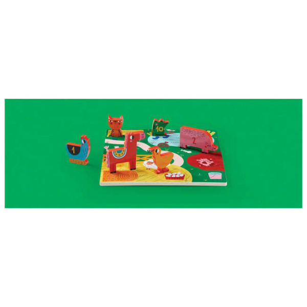 Crocodile Creek Ξύλινο Παζλ 10 Κομματιών "Αχυρώνας"