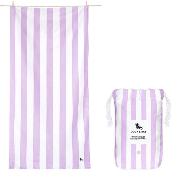 Dock & Bay Cabana Πετσέτα Θαλάσσης Μικροΐνών 160 x 90 cm - Lombok Lilac