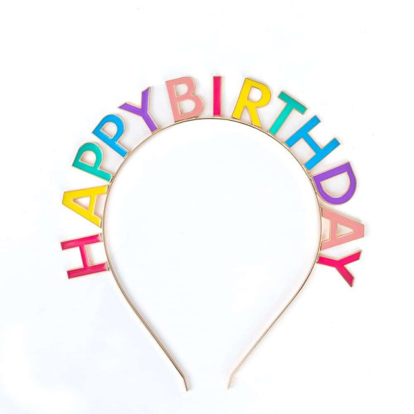 Great Pretenders Στέκα Μαλλιών Πολύχρωμη Happy Birthday