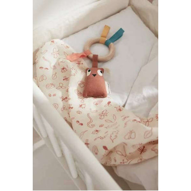 Kids Concept Σετ 3 Κουβερτάκια Αγκαλιάς από Μουσελίνα Pink mix