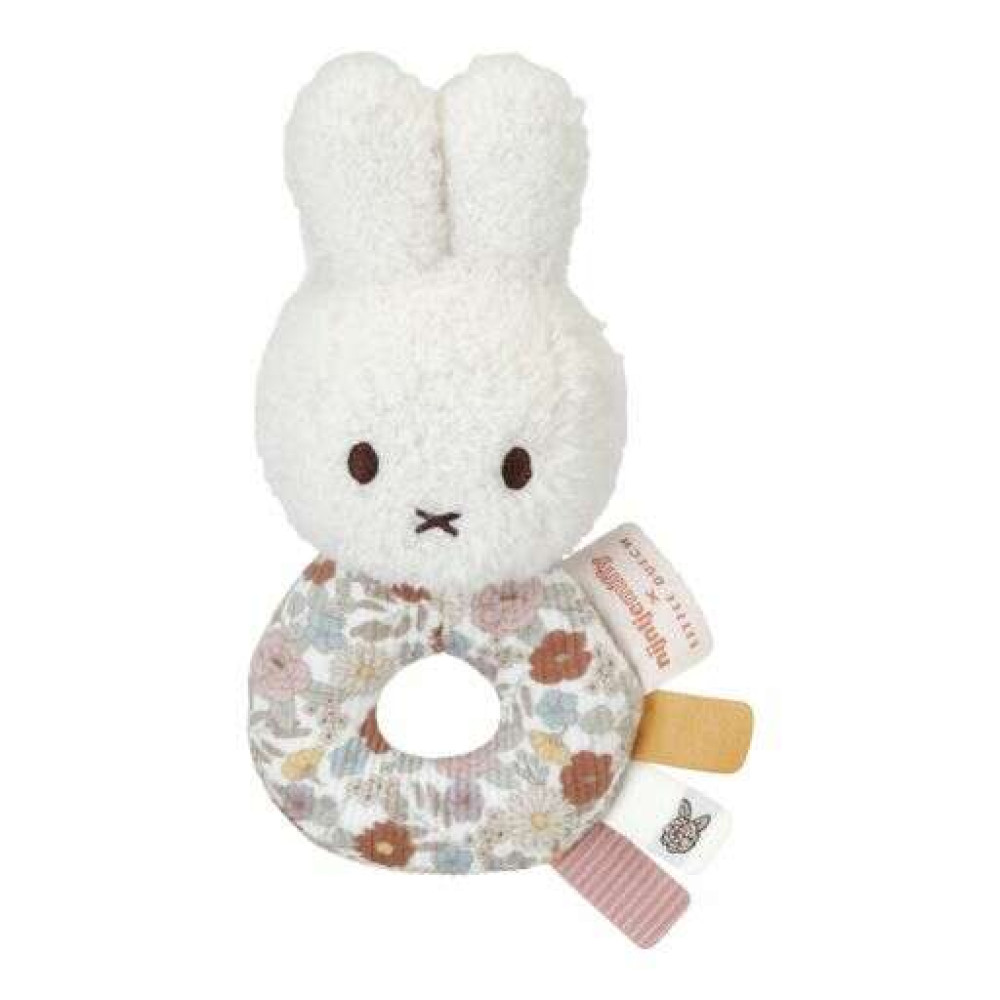 Little Dutch Υφασμάτινη Κουδουνίστρα Miffy Vintage Little Flowers