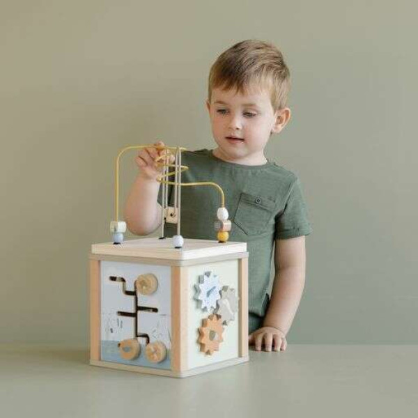 Little Dutch Ξύλινος Κύβος Δραστηριοτήτων με Προγραφή Little Goose FSC