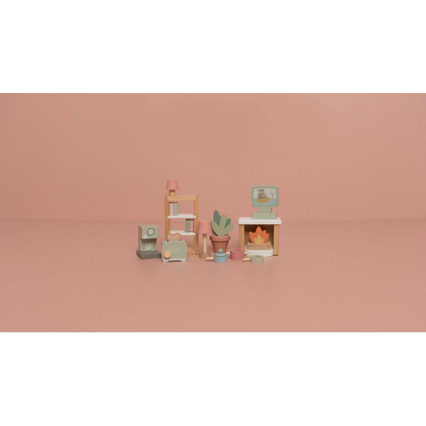 Little Dutch Σετ παιχνιδιού με έπιπλα για ξύλινο κουκλόσπιτο FSC