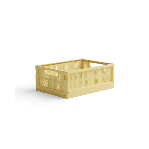 Made Crate Midi Πτυσσόμενο Κιβώτιο 34 × 24 × 13 cm (Lemon Cream)