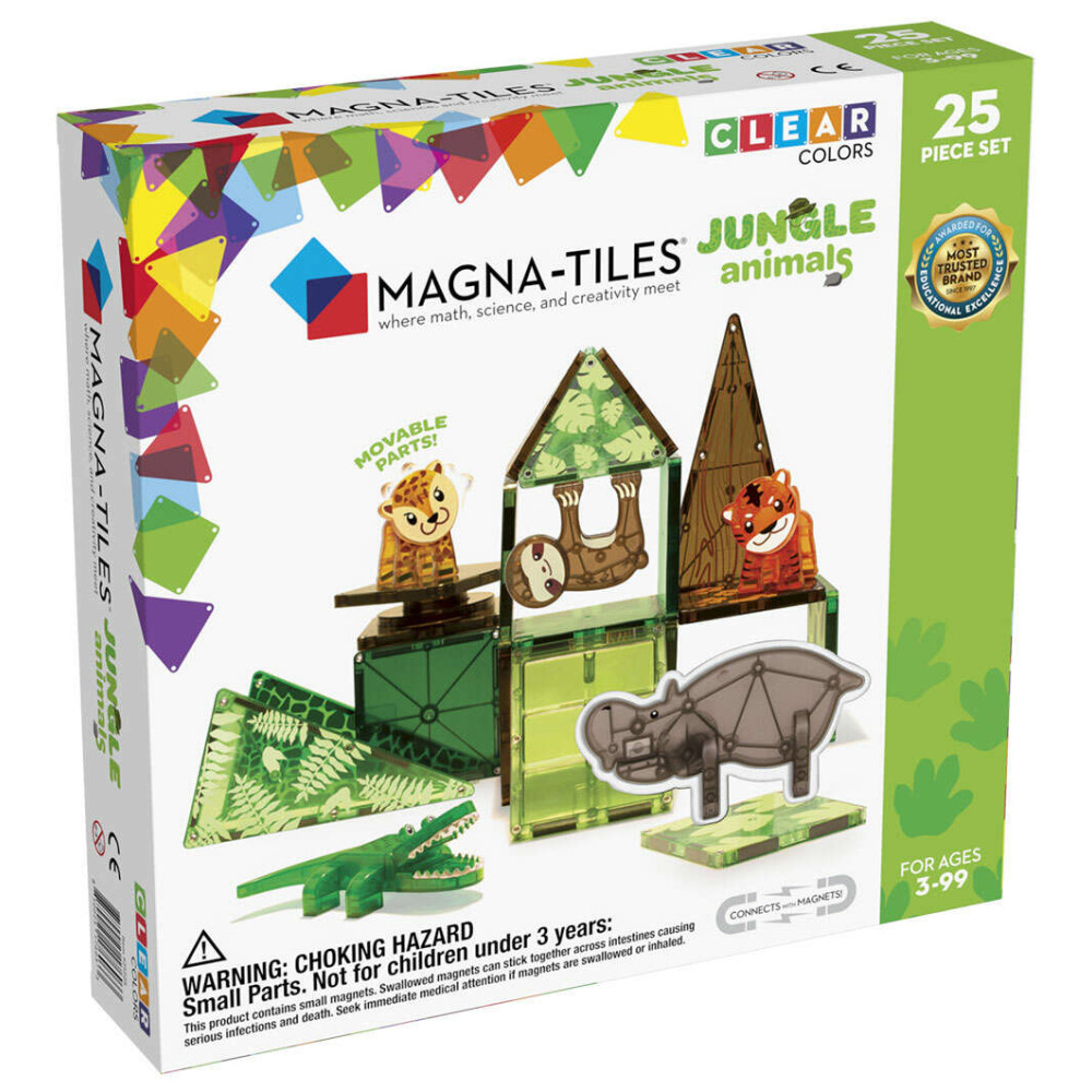 Magna-Tiles Μαγνητικό Παιχνίδι 25 κομματιών Jungle