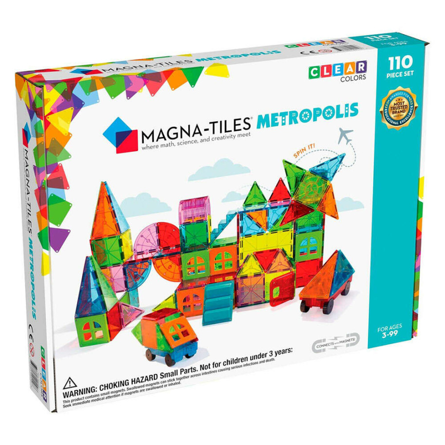 Magna-Tiles Μαγνητικό Παιχνίδι 110 κομματιών Metropolis
