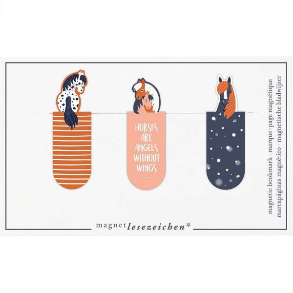 Moses Μαγνητικοί Σελιδοδείκτες Horses 3τμχ