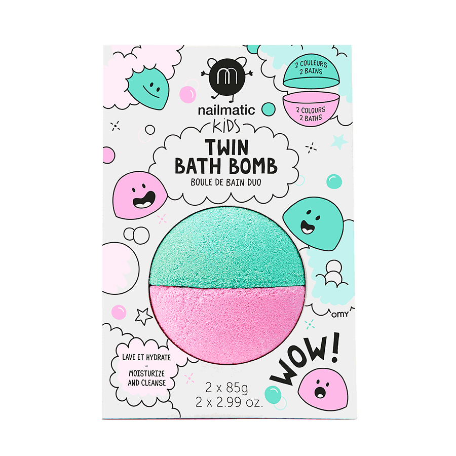 Nailmatic Bath bomb Duo (ροζ-πράσινο)