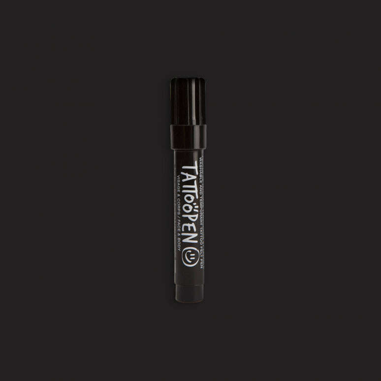 Nailmatic Μαρκαδόρος Δέρματος Tattoopen (Μαύρο)