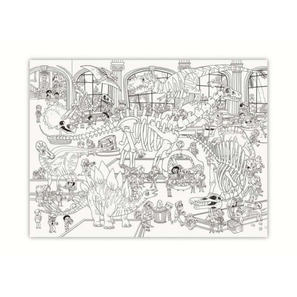 OMY Αφίσα Γίγας για Ζωγραφική Δεινόσαυροι