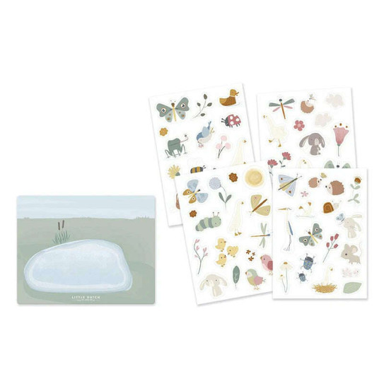 Little Dutch Επαναχρησιμοποιούμενα Αυτοκόλλητα Flowers & Butterflies