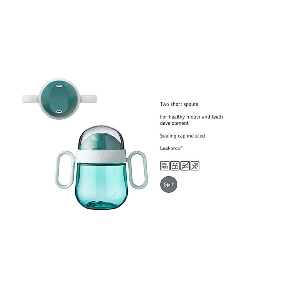 Little Dutch Εκπαιδευτικό Ποτηράκι με Χειρολαβές 200ml - Flowers & Butterflies