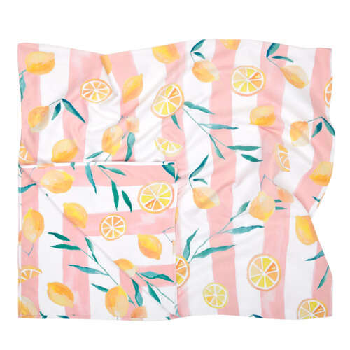 Dock & Bay Flower Power Πετσέτα Θαλάσσης Μικροΐνών 160 x 90 cm - Life Gives You Lemons