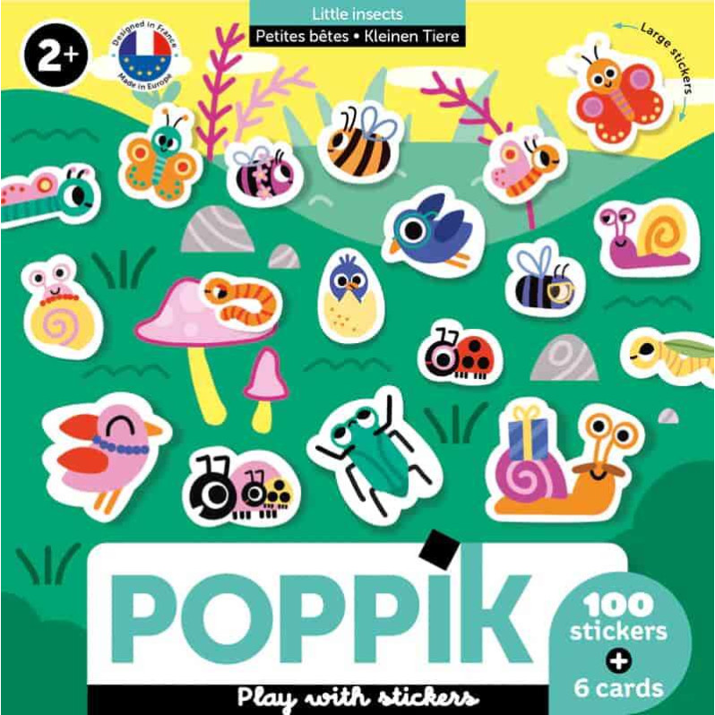 Poppik Τα Πρώτα μου Αυτοκόλλητα – Μικρά Έντομα