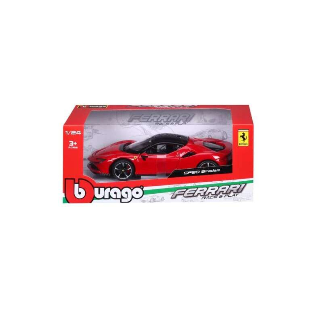 Bburago Ferrari SF90 Stradale 1/24 (Κόκκινο)