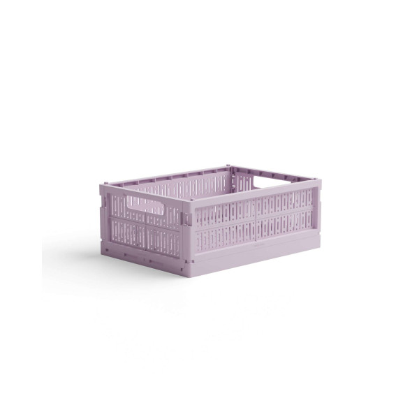 Made Crate Midi Πτυσσόμενο Κιβώτιο 34 × 24 × 13 cm (Lilac)