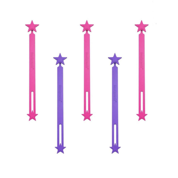 Lunch Punch Wrap Bands Σιλικόνης 5 τμχ (Ροζ)