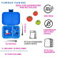 Yumbox Panino Φαγητοδοχείο με 4 χωρίσματα (Surf Blue - Dino)