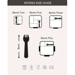 MontiiCo Σετ Κουταλοπίρουνα Spork 4 τμχ (Pastel)