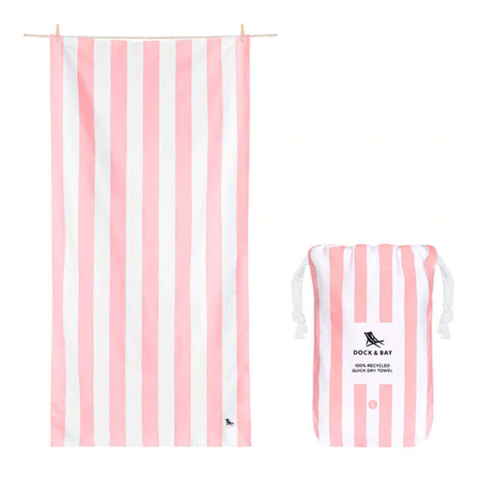 Dock & Bay Cabana Πετσέτα Θαλάσσης Μικροΐνών 200 x 90 cm - Malibu Pink