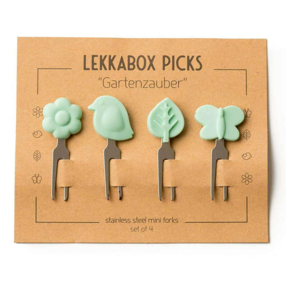 Lekkabox Πιρουνάκια Garden Magic από ανοξείδωτο ατσάλι (4 τμχ)