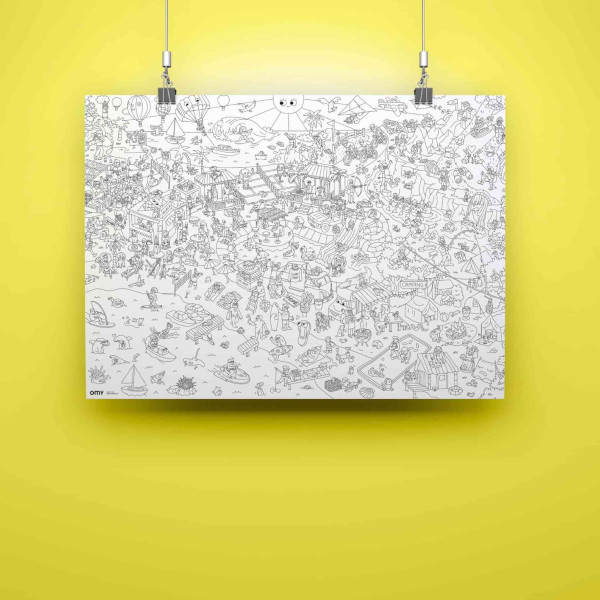 OMY Αφίσα Γίγας για Ζωγραφική Καλοκαίρι