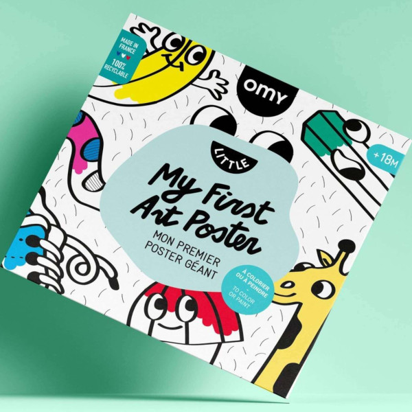 OMY Αφίσα Γίγας  για Ζωγραφική Η πρώτη μου Δημιουργία