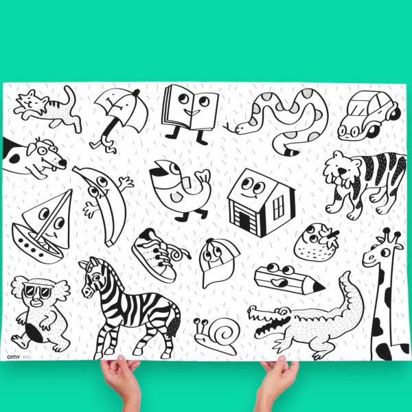 OMY Αφίσα Γίγας  για Ζωγραφική Η πρώτη μου Δημιουργία