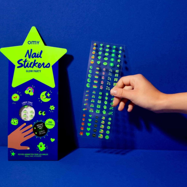 OMY Σετ Αυτοκόλλητα Νυχιών Πάρτι