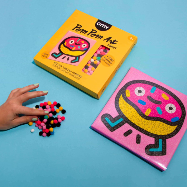 OMY Σετ Χειροτεχνίας με πομ-πομ Donut