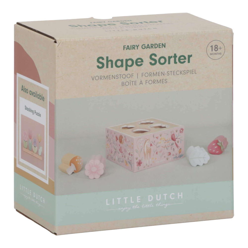 Little Dutch Ξύλινο Παιχνίδι Ταξινόμησης Σχημάτων Fairy Garden FSC