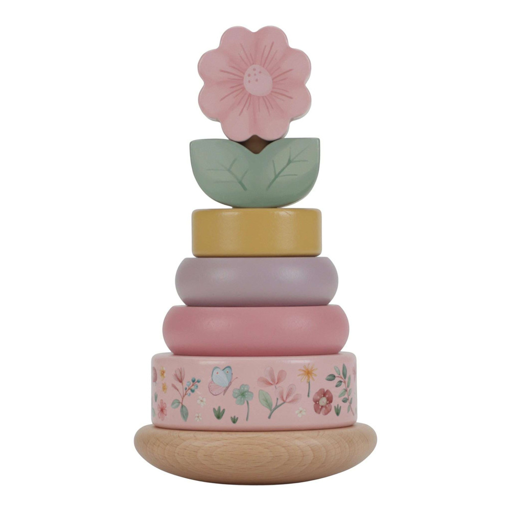 Little Dutch Ξύλινη Πυραμίδα Ταξινόμησης & Ταλάντωσης Fairy Garden FSC