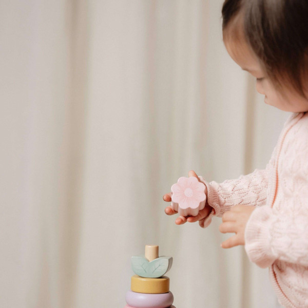 Little Dutch Ξύλινη Πυραμίδα Ταξινόμησης & Ταλάντωσης Fairy Garden FSC