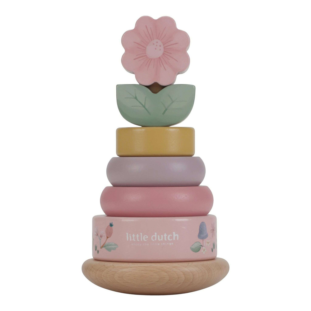 Little Dutch Ξύλινη Πυραμίδα Ταξινόμησης & Ταλάντωσης Fairy Garden FSC