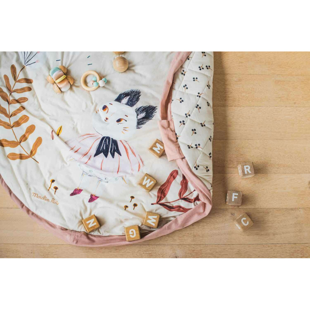 Play & Go Στρώμα Παιχνιδιού Μαλακό - Τσάντα 2 σε 1. Moulin Roty Apres la Pluie 