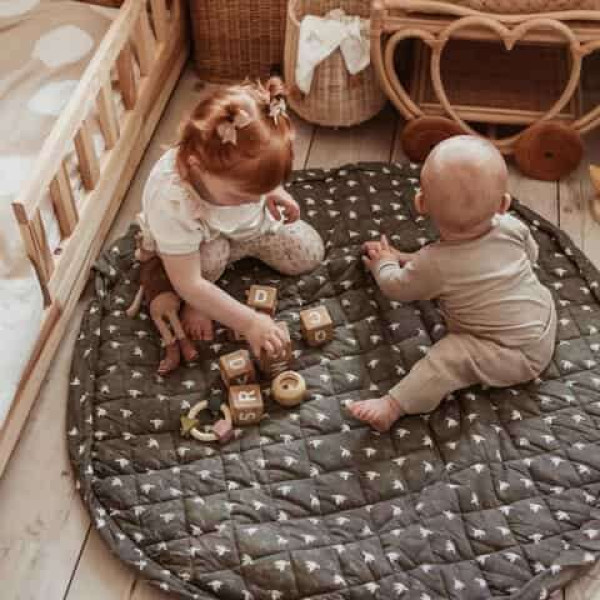 Play & Go Βρεφικό Στρώμα Παιχνιδιού από Οργανικό Βαμβάκι 3 σε 1. Birds