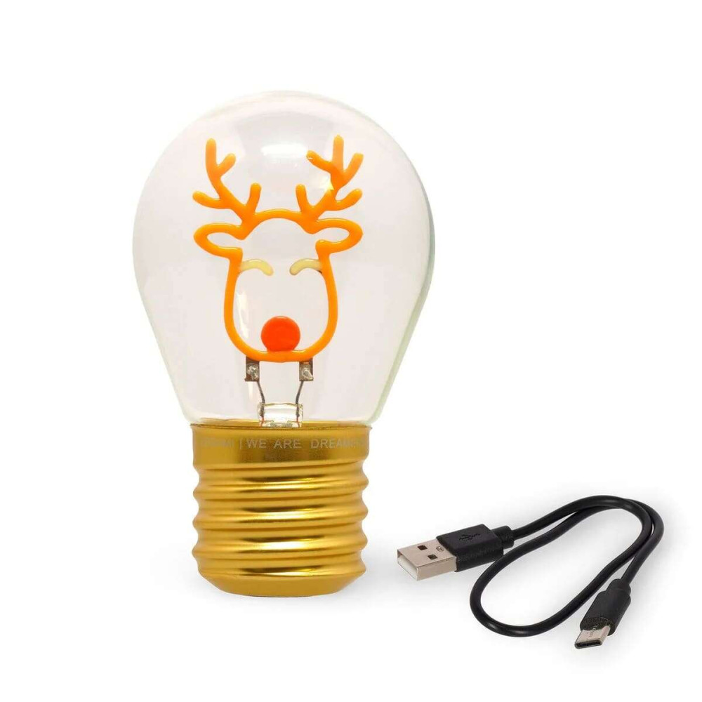 Legami Επιτραπέζιο φωτιστικό σε σχήμα λαμπτήρα - Bulb Fiction (Τάρανδος)