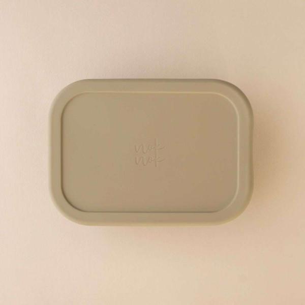 Nok Nok Φαγητοδοχείο Σιλικόνης με 3 χωρίσματα 800ml (Sage)