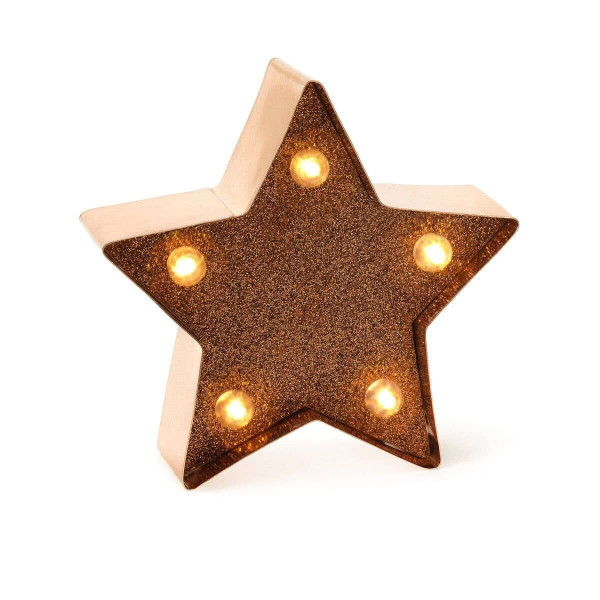 Legami Mini Decorative Light - Star Gold Glitter