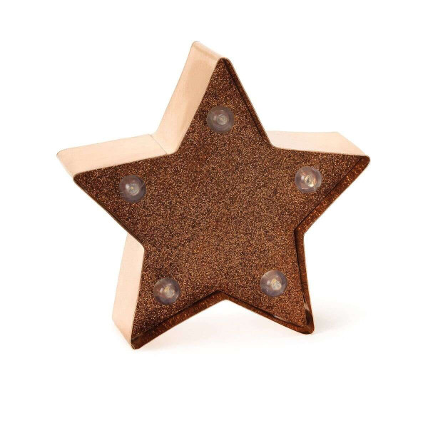 Legami Mini Decorative Light - Star Gold Glitter