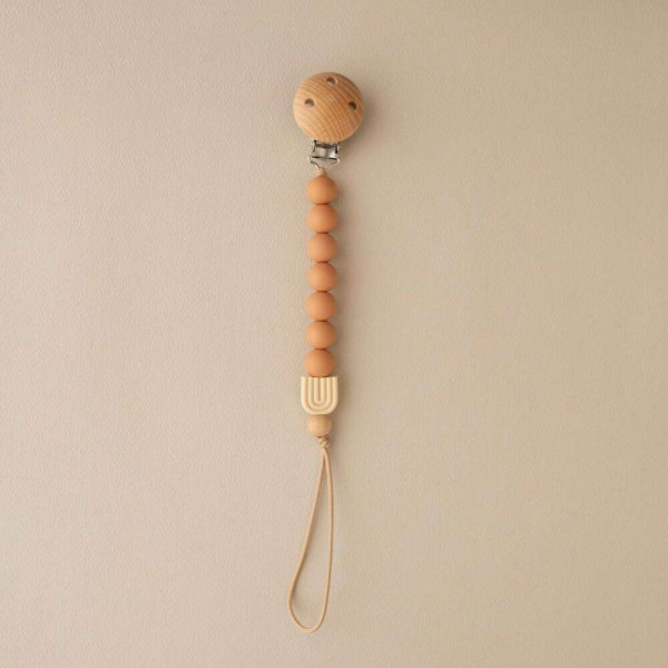 Nok Nok Κλιπ Πιπίλας από Χάντρες Σιλικόνης (Rainbow Earth)