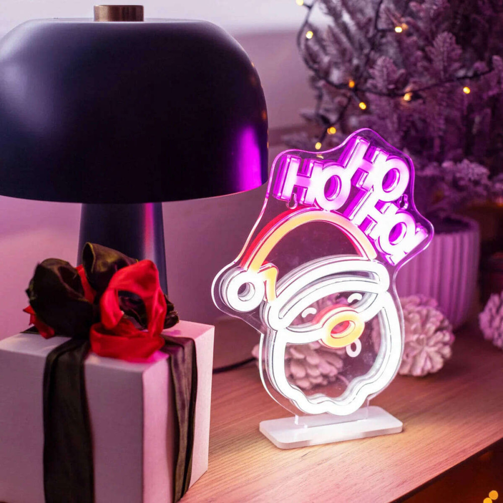 Legami Neon-Effect LED Sign - It's A Sign Santa Claus