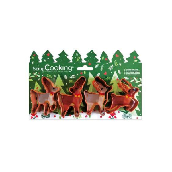 Scrap Cooking Κουπάτ Μπισκότων Deers (4τμχ)