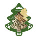 Scrap Cooking Ξύλινη σφραγίδα μπισκότων και Κουπ-Πατ (Xmas Tree)