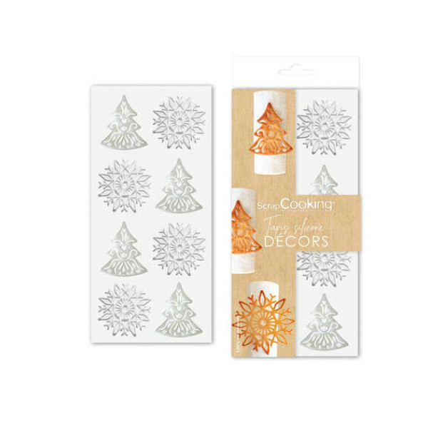 Scrap Cooking Ματ σιλικόνης με καλούπια "Sweet Xmas"