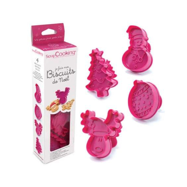 Scrap Cooking Kουπάτ Σιλικόνης με Γιορτινά Σχέδια (4τμχ)