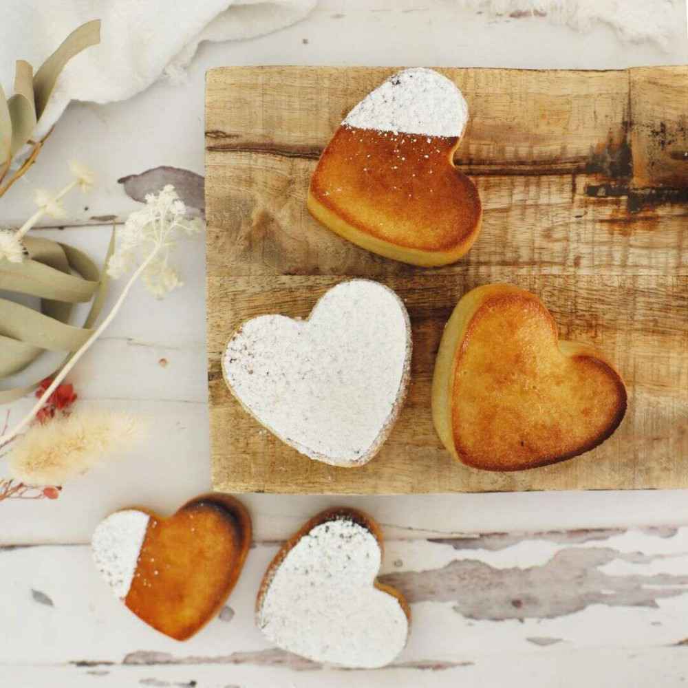Scrap Cooking Φόρμες Σιλικόνης 8 καλούπια - Καρδιές